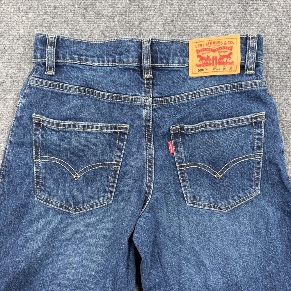 Levi's 578TM Baggy‎ Jeans Blue Denim W26 L27 Regular Fit Mens - Picture 9 of 13
